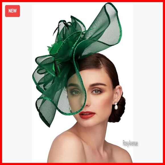 Mesh Feather Fascinator Hat with Clip for Wedding Tea Party Special Occasion